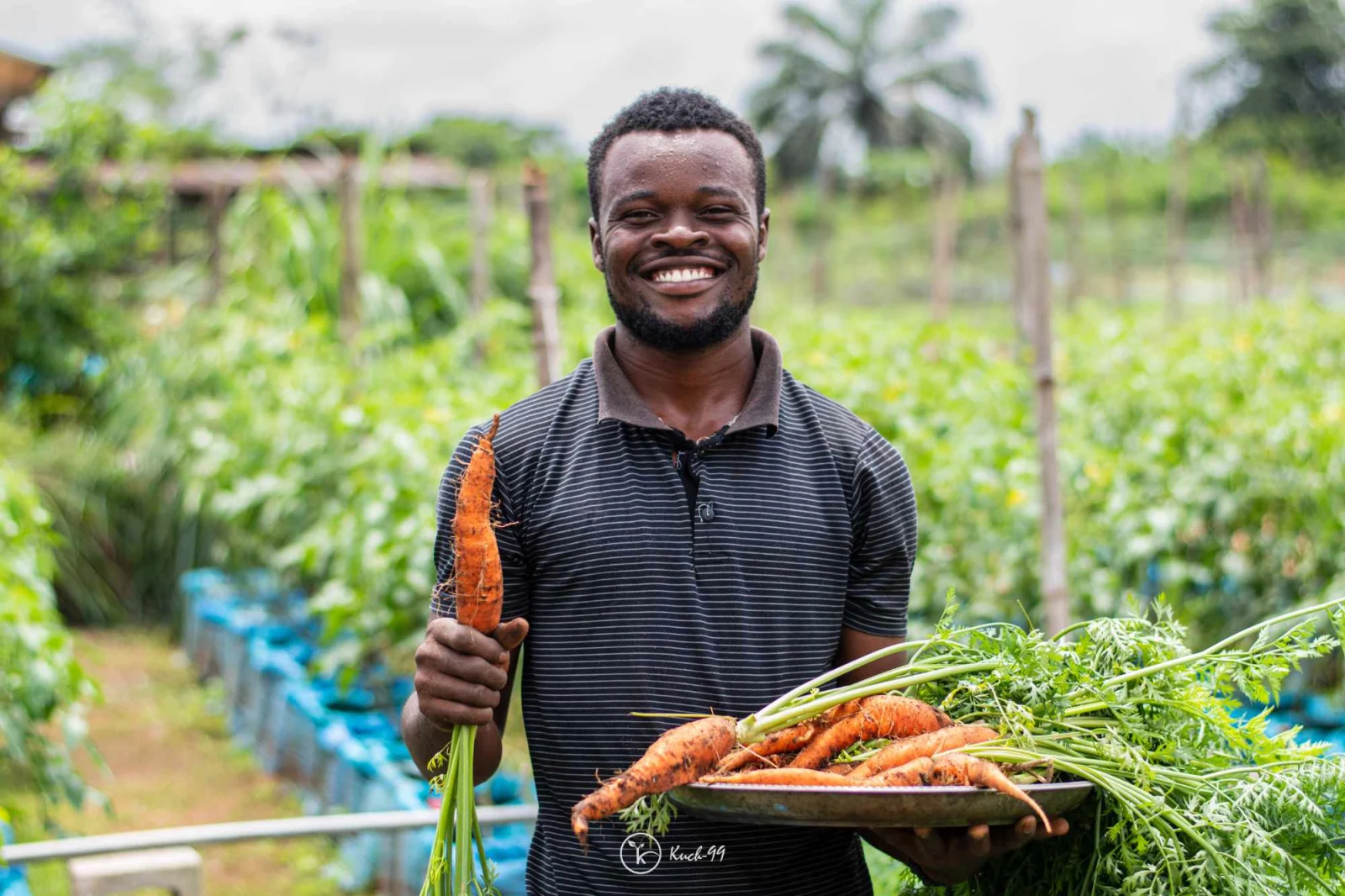 K.A.I. trainees on the demonstration farm