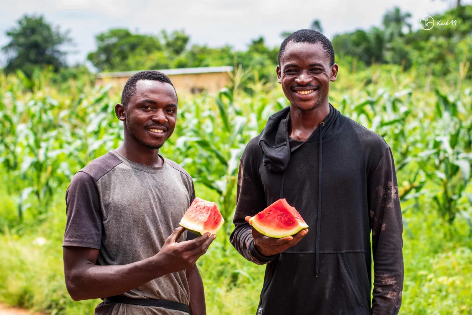 K.A.I. trainees on the demonstration farm